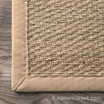 Tapis de tapis d&#39;herbe marine en fibre naturelle